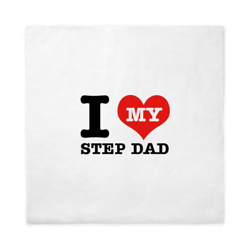 CafePress I Love My Step Dad Queen Duvet Cover, Printed Comforter Cover, Unique Bedding