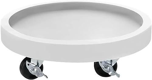 Support rond pour pot de fleurs roulettes eviter mal de dos deplacement