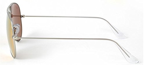 Ray-Ban Aviator Sunglasses Matte Silver/Pink Mirror (019/Z2) 55mm (SMALL SIZE)3