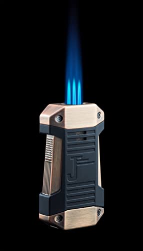 Encendedor Jetline Galleon Triple Llama Cobre Blanco miniatura 2
