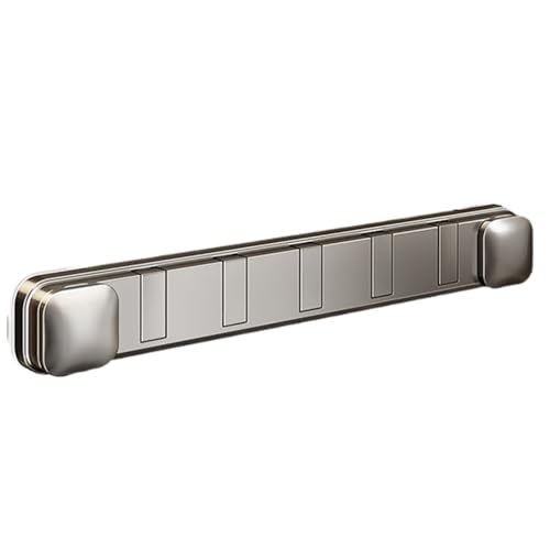 壁掛けコートラック - 吸盤式フックオーガナイザー、穴あけ不要の吊り下げ棚 | 省スペース設計で玄関や寝室、浴室に最適、40.5cmの耐久性プラスチック製フックラックで鍵や帽子をすっきり収納、簡単取り付けで取り外しも便利な多用途収納アイテム壁掛けコートラッ