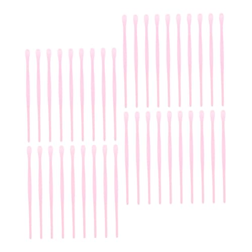 QUMIIRITY 80個 使い捨て耳かきスプーン 携帯便利 耳掃除ツール 家用低刺激素材 衛生設計 広い年齢対応 ランダムカラー ランダムカラー