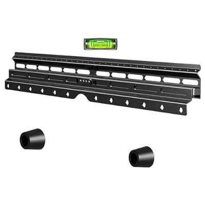 XINLEI No Stud TV Wall Mount, Drywall Studless TV Hanger for Most 32-75 inch Flat Screen TVs, Holds up to 100lbs, No Stud, No Drill, No Anchors, Easy Install (MF81M)