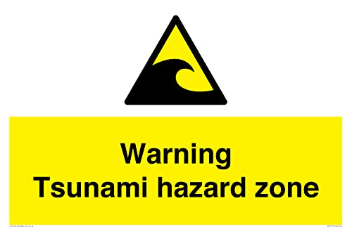 Panneau Tsunami Hazard Zone pour signalisation littorale A2L