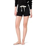 Amazon Essentials Women's Lightweight Lounge Terry Pajama Short, Black, Medium