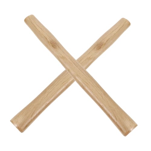 Sosoport 2pcs Beige Hammer Handle for Repair Wood Hammer Handle for Replacement Hammer Handle Wedge Replacement Hammer Handle