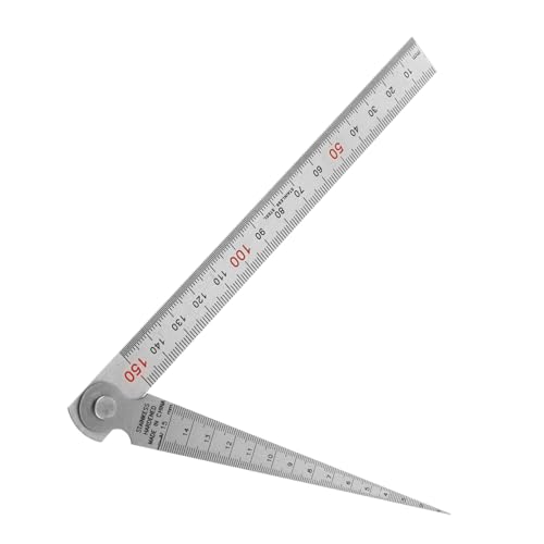 STOBAZA Versatile Feeler Gauge Straight Ruler Set of Measuring Tools for DIY Engineering Home Projects