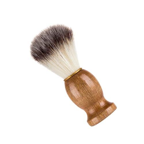 IWOWHERO Professional Barber Tools Brush Mustache Beards Shaving Brush Nylon Hair for Men