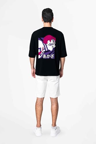 Image of Men's Teddy Oversized Printed Cotton Rich Round Neck Half Sleeves Tshirt