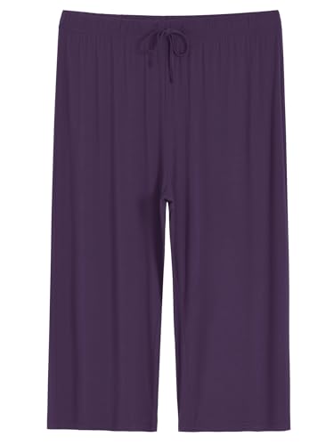 Image of Latuza Women's Plus Size Capri Pajama Pants Wide Leg