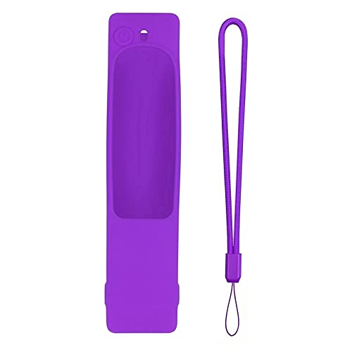 Cover Antiurto Anti-Slip Custodia Protettiva da 2 Pezzi per Samsung Smart TV Telecomando BN59. Pelle Serie, Viola e Rosso