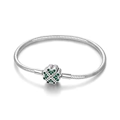 Lucky Four-Leaf Clover Charm Bracelet