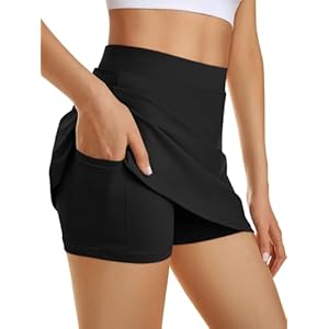 AUTOMET Women’s Mini Tennis Skirt with Shorts Underneath 2025 Athletic Workout Cute Golf Skorts Trendy Summer Gym Clothes