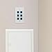 HOMSFOU 1set Port Wall-mounted Ethernet Outlet Panel Easy Plug Play Ethernet Socket for Office Use Compact Design Secure Connection No Punch-down Tool Required