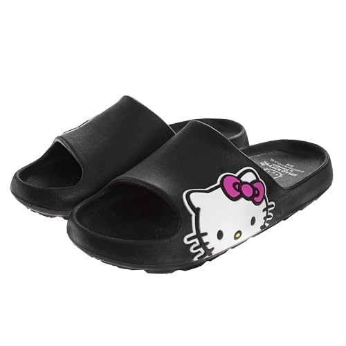 Josmo Sanrio Hello Kitty Slides Open Toe Sandals - Summer Beach Water Pool Shoes (sizes: Little Kid/Big Kid - Adults)