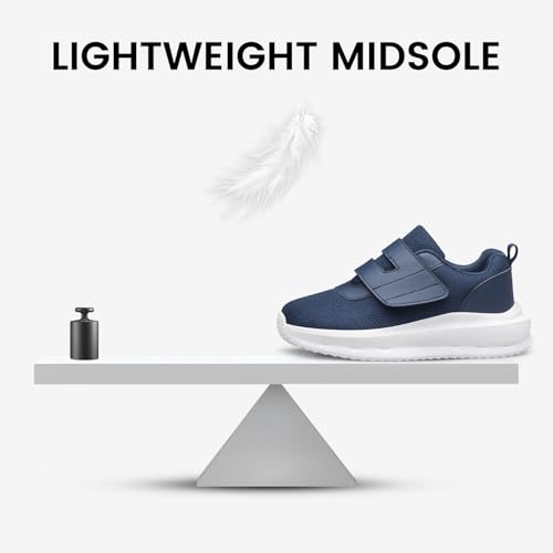 Toddlers Shoes Boys Girls Kids Sneskers Tennis Running Athletic Sport Gym Lightweight Breathable Navy Blue Toddler Size 83