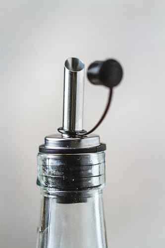 KitchenCraft World of Flavours Decorated Glass Oil and Vinegar Bottles, 5 ml