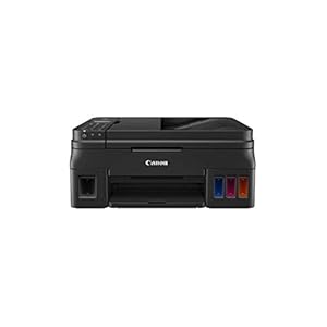 Canon PIXMA G4511 MegaTank printer, navulbare kleureninktstraal, multifunctioneel systeem, DIN A4 (afdrukken, scannen, kopiëren, fax, 4800 x 1200 dpi, printapp, ADF, WLAN, lage pagina-kosten), zwart