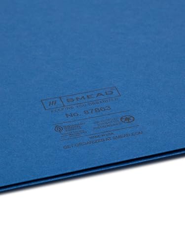 Smead Two-Pocket Folders, 50-Pack, Letter Size, Assorted Colours, Textured Stock, Business Card Slot, for School, Business Presentations and Home Office Document Organization image 5