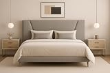 Cabecero cama MALAGA moderno, resistente y gran durabilidad Gris 150*70Cm