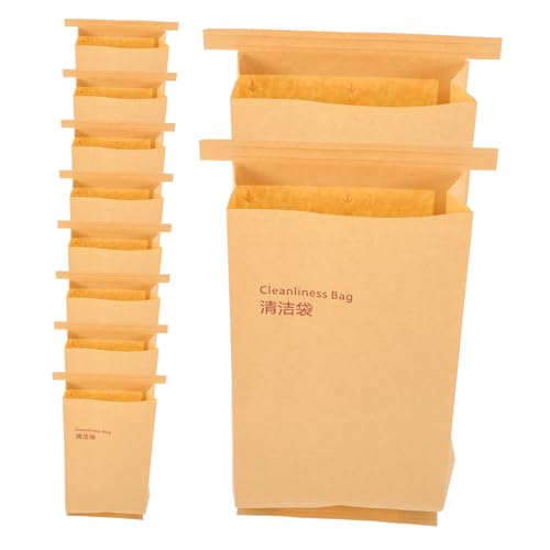 LOORGVEL 50 piezas Vómito Desechables para Coche y Viaje Papel Kraft Capacidad para Adultos y Embarazo Uso Emergencias y Exteriores
