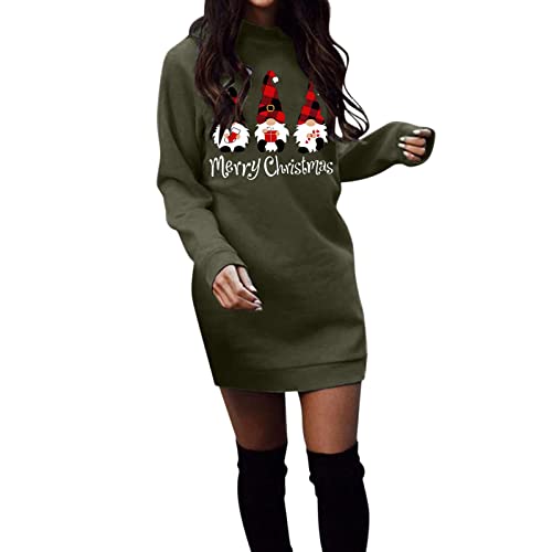 Robe pull à capuche femme grande taille, vêtement hiver chaud et uni