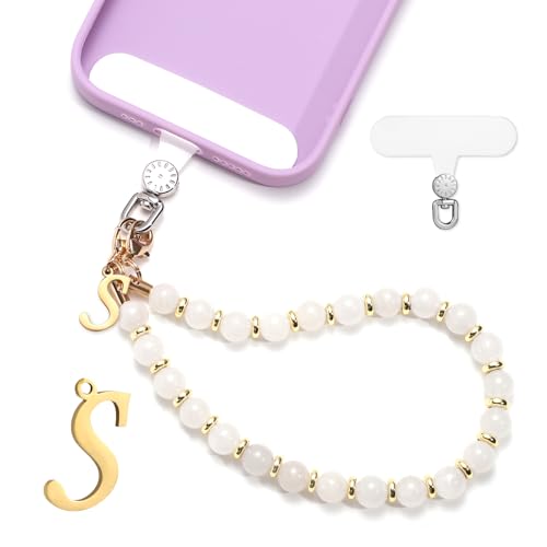 1 Set Beaded Phone Wrist Strap, Initial Phone Charms Detachable Letter B - Photo 66 sur 176
