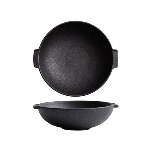 Ciotole Cucina Grande Ciotola For Zuppa A Doppia Orecchie For Zuppa, Insalatiera In Ceramica For Uso Domestico, Ciotola For Riso Da Cucina, Ciotola For Noodle Istantanei Scodella Colazione(B)