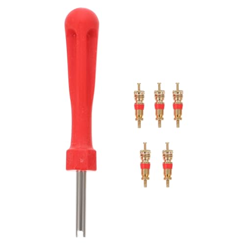 Ventileinsatzentferner mit 5 Ventileinsätzen für Auto Fahrrad Auto LKW...