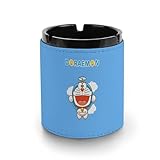 ドラえもん 灰皿 革製灰皿 丸い円筒形 アッシュトレイ 卓上 大容量 屋外 おしゃれ ステンレス おしゃれ 大容量 屋外 室内 防臭 車用 ブラック 洗いやすい インテリア コンパクト