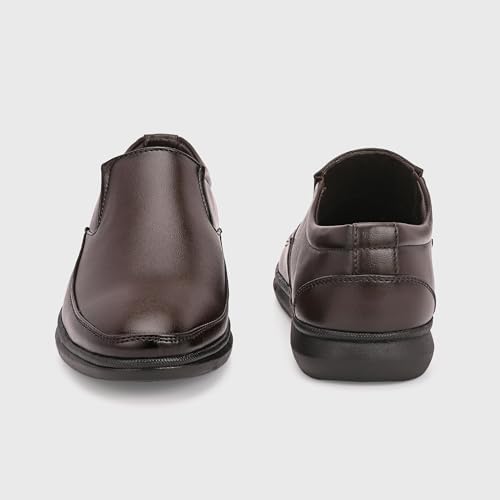 Image of Centrino Men's Formal Shoe|Slip-On Loafers |Office Dress Shoes | Wedding Party Casual Travel |Trendy & Classic Design |Durable TPR Sole |Lightweight Cushioned Sole |Comfortable Outdoor Wear (8109)