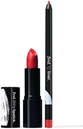 Marchio Amazon – find. Classic Choice (Rossetto effetto lucido n.1 + Matita labbra n.9)