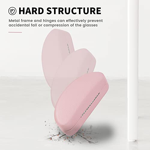 molshine Hard Shell Sunglasses Case,Classic Large Glasses Case for Sunglass,Eyeglasses with Cleaning Cloth,Pouch