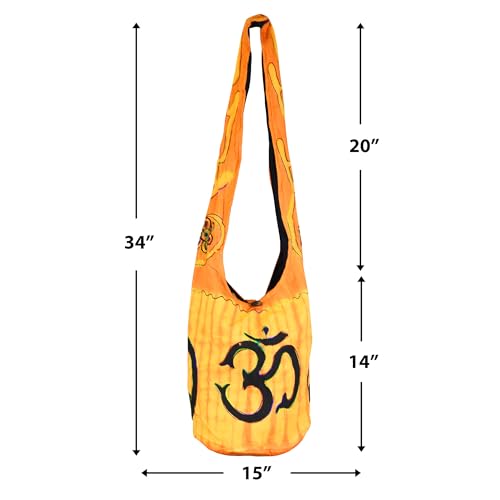 Image of Mandala Crafts Hippie Bag, Large Boho Hobo Purse for Women, Crossbody Shoulder Sling Bags for Indie Style Bohemian Accessory