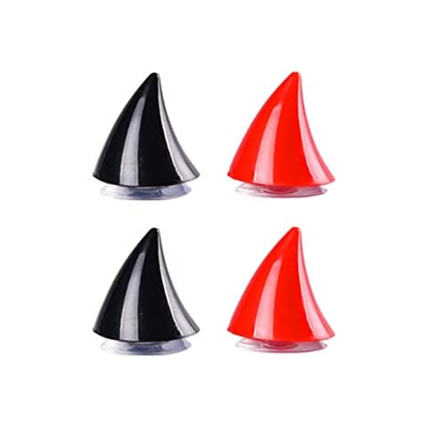 YUEXINYAN 4 Pcs Motorcycle Helmet Accessories Waterproof Helmet with Suction cup Motorcycle Decoration Devil's Horn Motorcycle Bicycle Electric Bicycle Helmet Cover