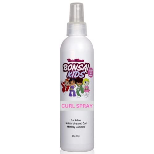 Kids & Toddlers Curl Spray 8oz fl. oz. | Tear Free – Kids -Toddlers – Biracial Hair | Restores Curls – All Day Bounce and Hold