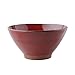 CESULIS Europejski Salad owocowy Miska Czerwony Ceramiczny Bowl Rice Bowl Kreatywny Nieregularny Duża Zupa Puchar Miska 7 cali Wyświetlacz owocowy.