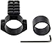 Gotical Optics 25.4/30 mm Scope Rings Picatinny Rails Adapter Red Dot Scope Mount Tactical Light Mount, Top Rail for Backup Lasers (Set of 2 - Scope Rings/Rail with Reflex Sight)