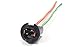iJDMTOY 168 194 2825 W5W Wiring Harness Sockets Compatible with LED Bulbs, Parking Lights, License Plate Lights