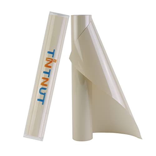 Image of Tintnut Beige Heat Transfer Vinyl Roll,10 inchx6ft Iron on Vinyl | Skin Tone PU HTV,easy cut & weed,stretch washable,works with iron & heat press for fabric crafts