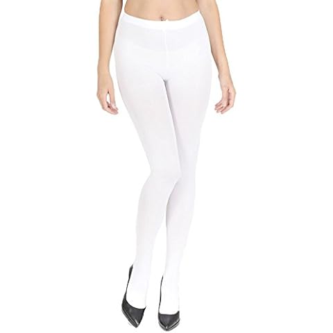 Women's Wardrobe 40 Denier Soft Tights Amazing Quality White Medium Cover