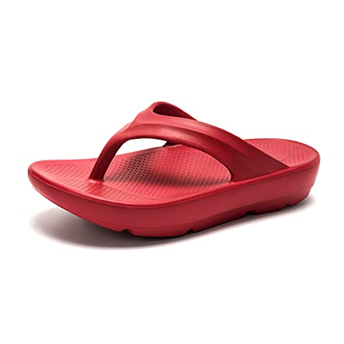 Image of FUNKYMONKEY Women's Comfort Flip Flops with Arch Support - Lightweight EVA Thong Sandals for Walking, Beach, and Daily Wear - Cushioned Footbed & Anti-Slip Sole