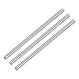 QUARKZMAN 3 Stück Gewindestangen, M5 x 110mm, 304 Edelstahl, Gewindestab mit metrischem Vollgewinde, M5-0,8 Gewindestift für Möbel- und Maschinenmontage