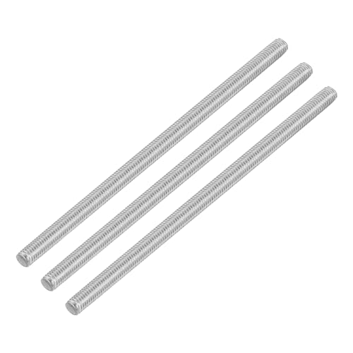 QUARKZMAN 3 Stück Gewindestangen, M5 x 110mm, 304 Edelstahl, Gewindestab mit metrischem Vollgewinde, M5-0,8 Gewindestift für Möbel- und Maschinenmontage
