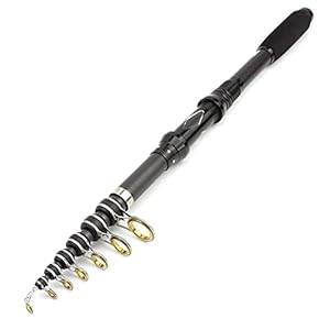 Telescopische hengel 3.0m Carbon Spinning Hengel Draagbare Telescopische Hengelsport for Reizen Zoutwater Zoetwater Multifunctionele Vistuig Draagbare Hengel (Length : 1.8 m)