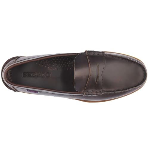 Sebago Men's Dolphin Waxed Shoe – Handsewn Leather Slip-On Moccasin with Siped Non-Marking Rubber Sole2
