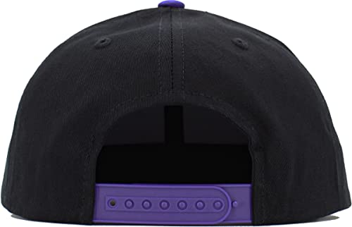 Image of KBETHOS Classic Snapback Hat Blank Cap Underbrim Cotton Wool Blend Flat Visor Adjustable Unisex