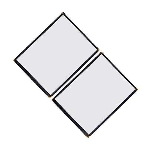 FUNOMOCYA 2pcs Menu Recipe Protectors Clear Recipe Cover Filter Flask Waterproof Cases Double- Sided Recipe Cover Large Camera Blower Clear Recipe Book Water Proof Case Transparent Leather