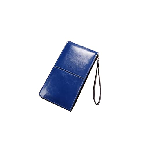 Women's Wallet Women's Wallet Vintage Oil Wax Leather Zipper Clutch