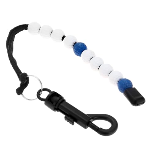 MUXSAM 1 Piece Golf Beads Score Counter with Clip (Blue),